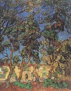 Vincent Van Gogh Trees in the Garden of Saint-Paul Hospital (nn04) china oil painting artist